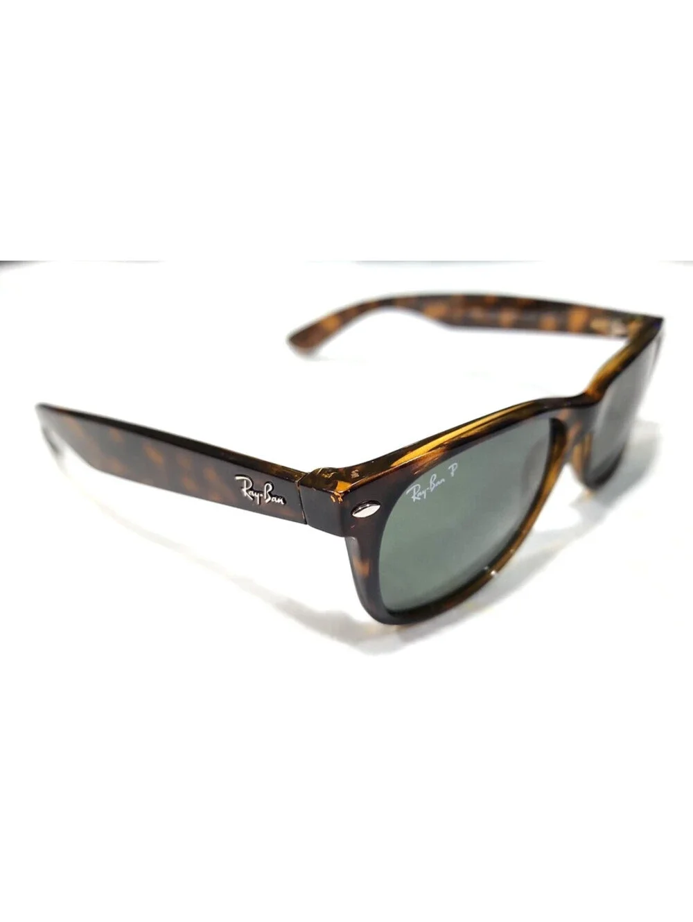 Ray Ban RB2132 902/58 Tortoise New Wayfarer Polarized Sunglasses 55/18 3P